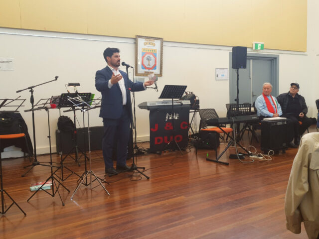 labor mp candidate anthony cianflone speech at older italian event