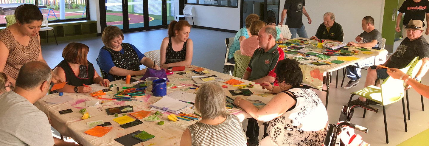adults with disabilities craft class